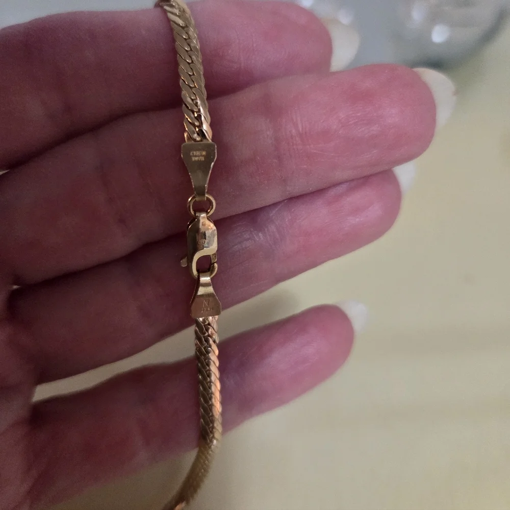 VINTAGE 1 CARAT DIAMOND NECKLACE WITH 14KT GOLD CHAIN - Picture 8 of 11